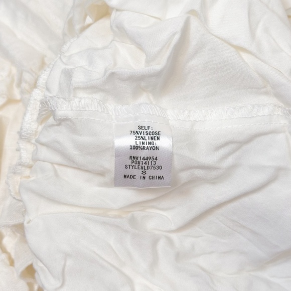 Luxxel White Ruffle Cutout Mini Dress - Picture 10 of 10